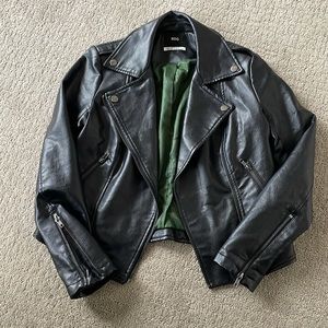 BDG Black vegan leather jacket